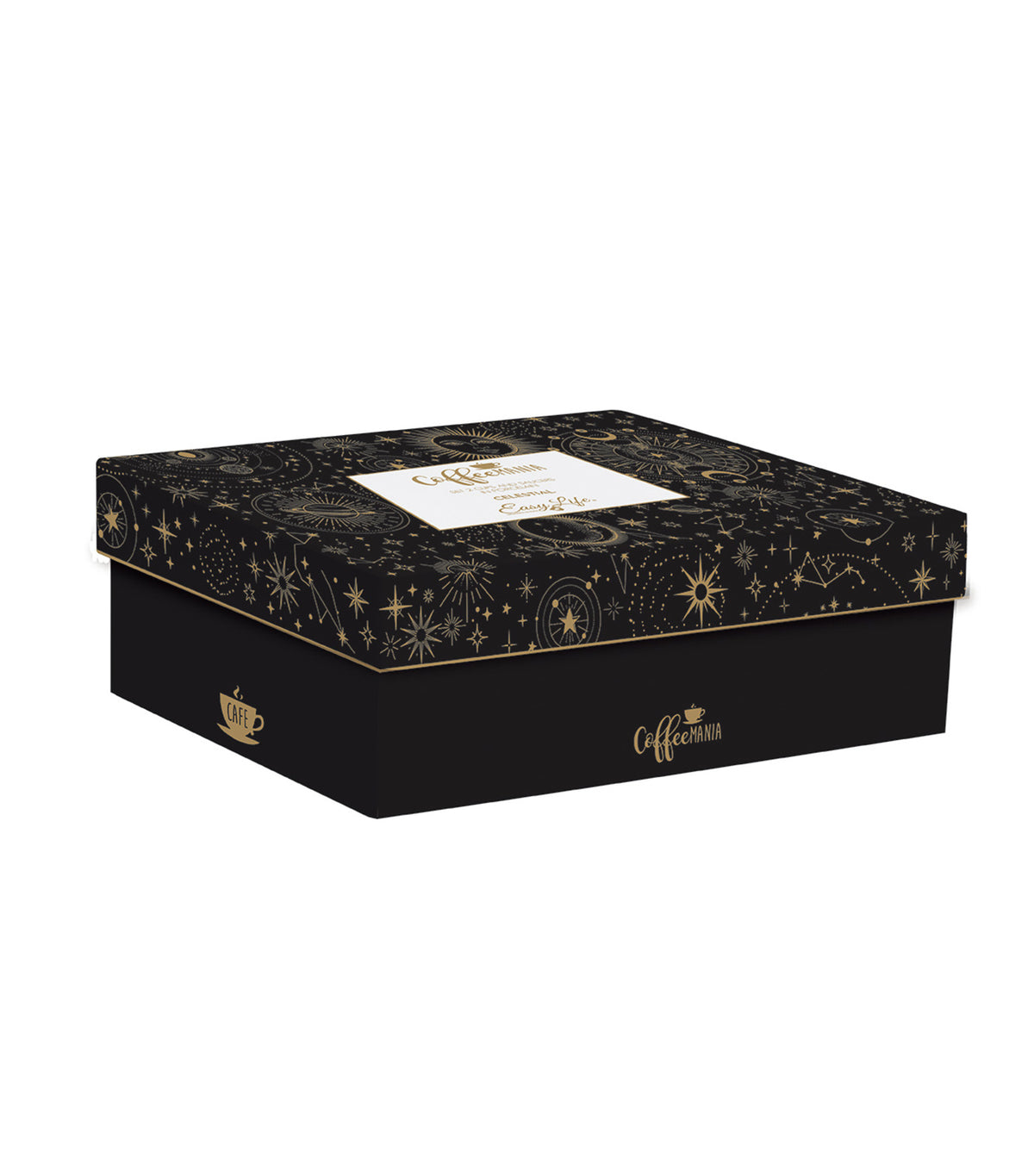 Celestial Set 2 Porcelain Cups and Saucers in Gift Box
