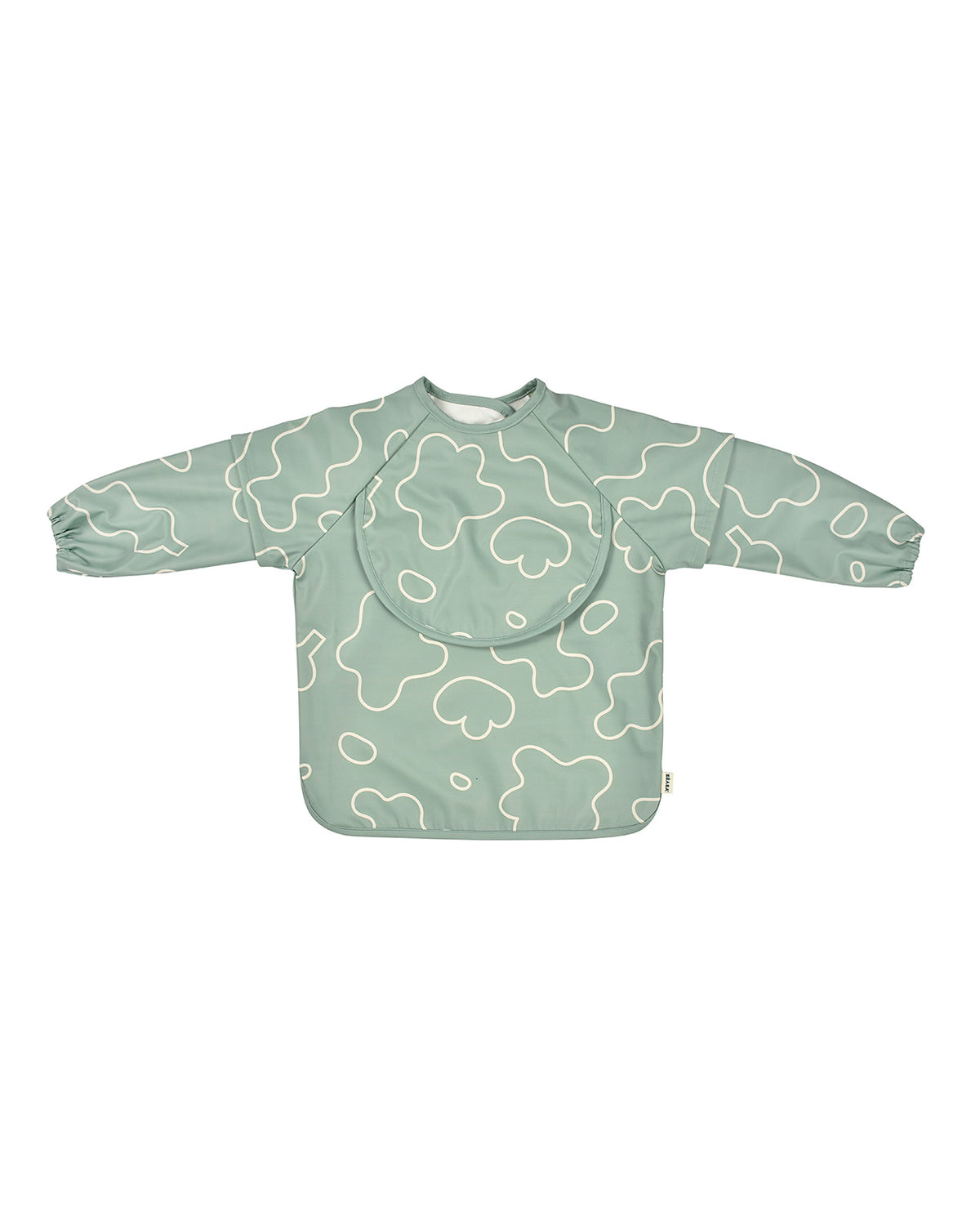 2-in-1 Bib with Removable Sleeves Sage Green