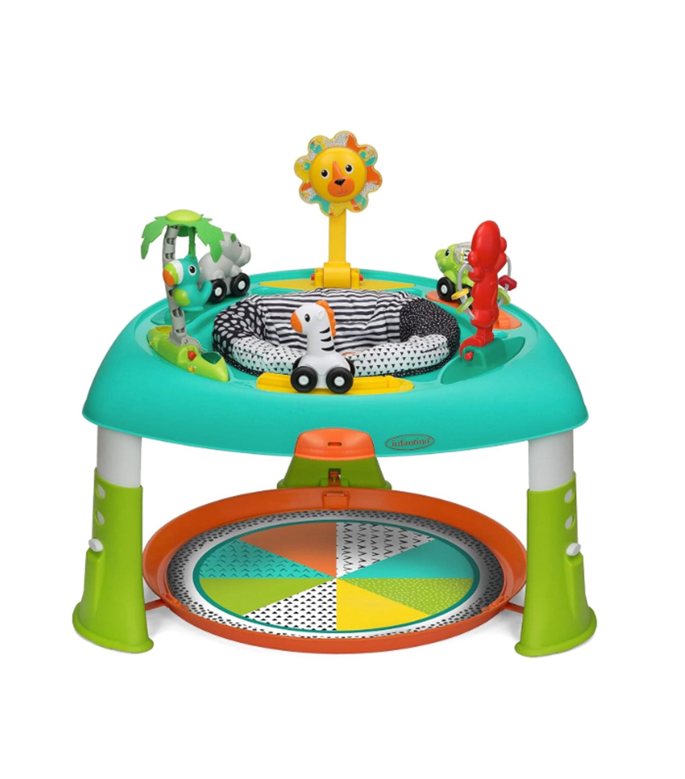 2-In-1 Sit, Spin and Stand Entertainer and Activity Table Green