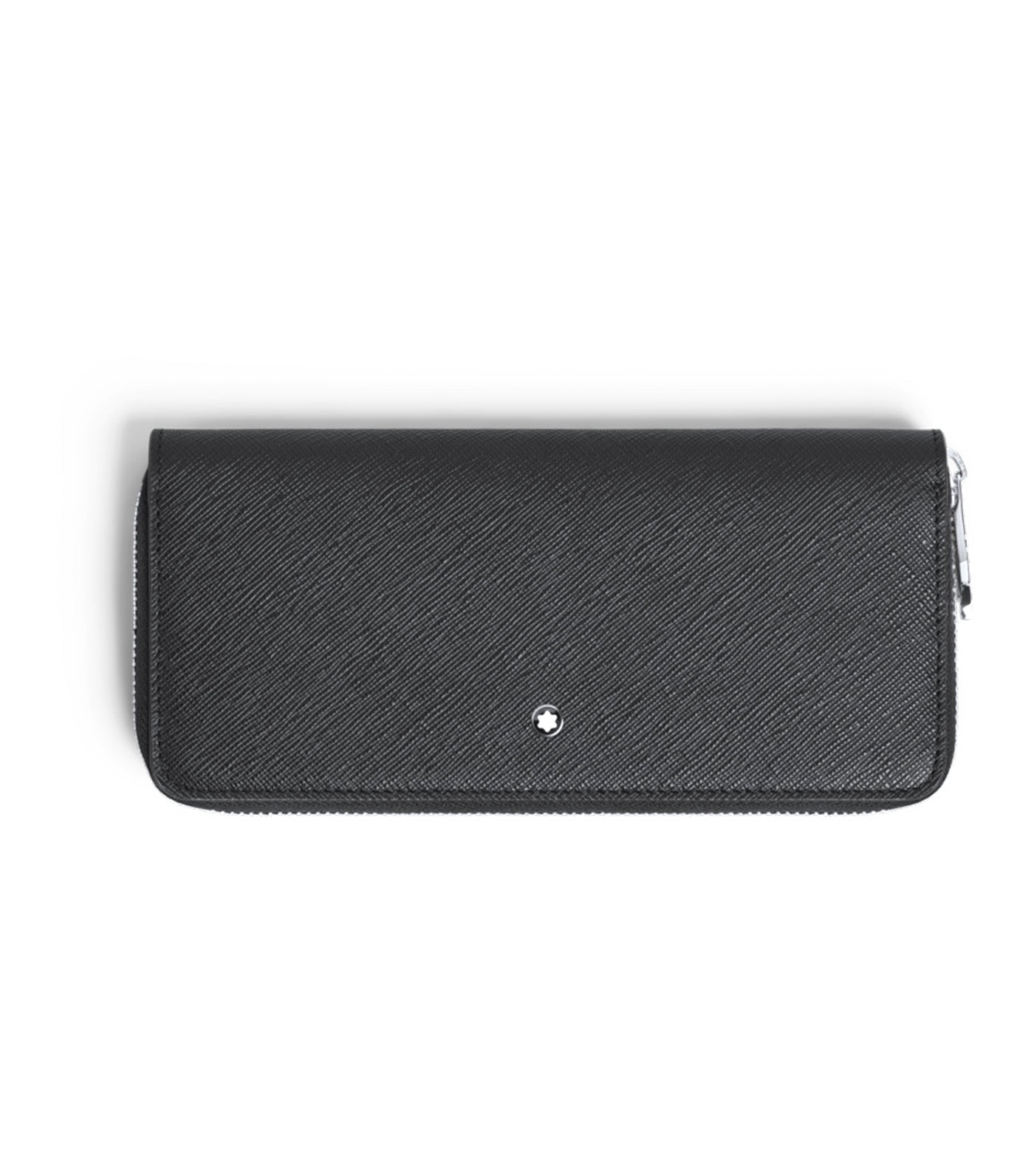 Wallet 8cc with Zip in Sartorial Leather Black