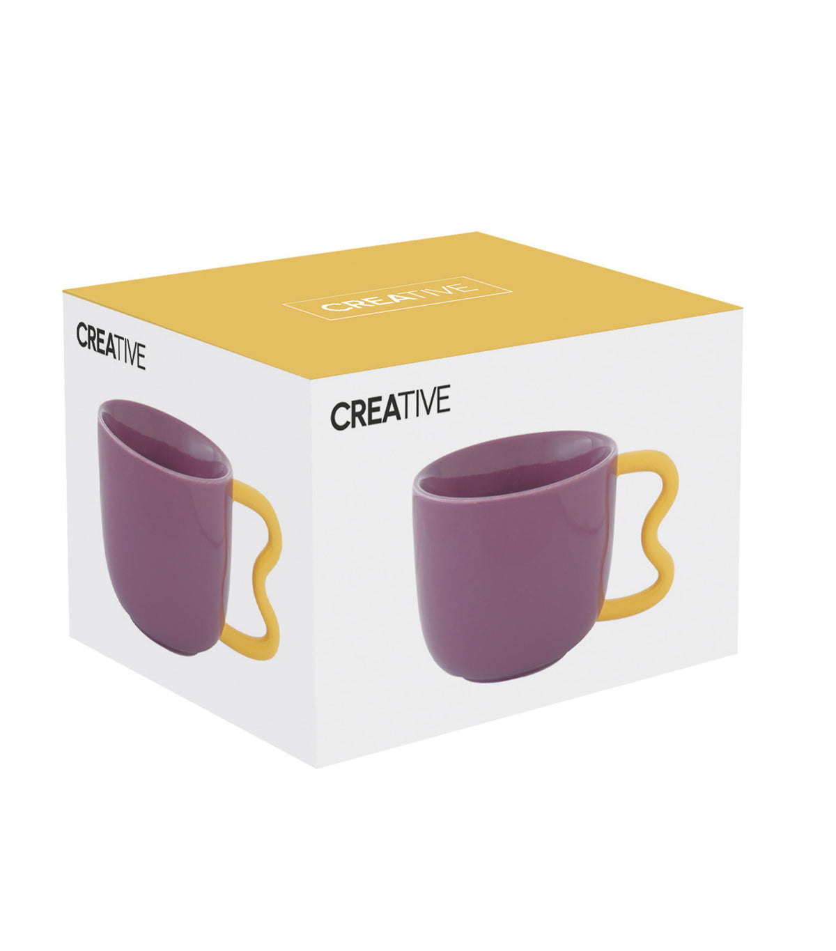 Creative Colored Porcelain Breakfast Cup Violet