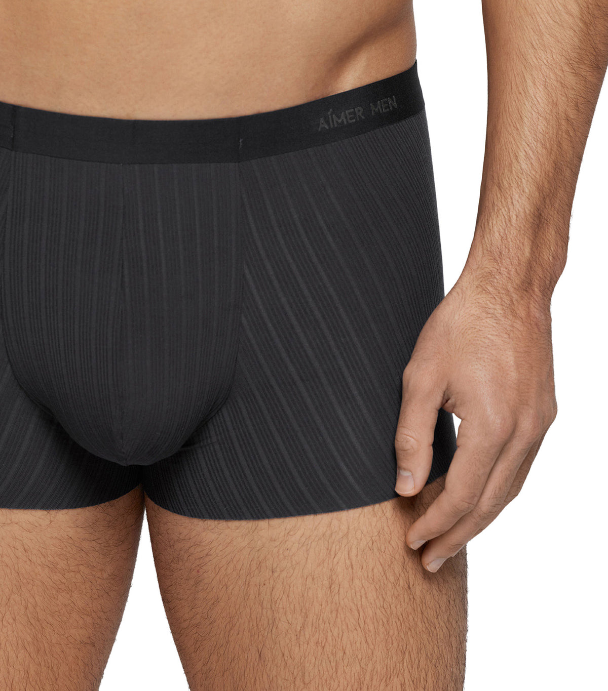 U-Shape Premium Modal Elastic-Waistband Trunk Dark Gray