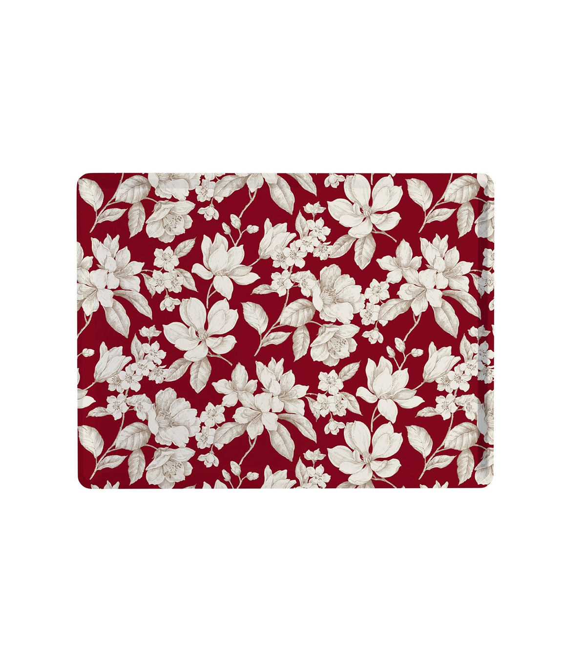 Magnolia Laminated Tray Bordeaux