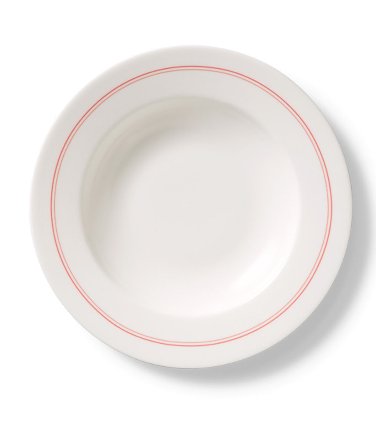 Lines Soup Plate Set of 6 Red