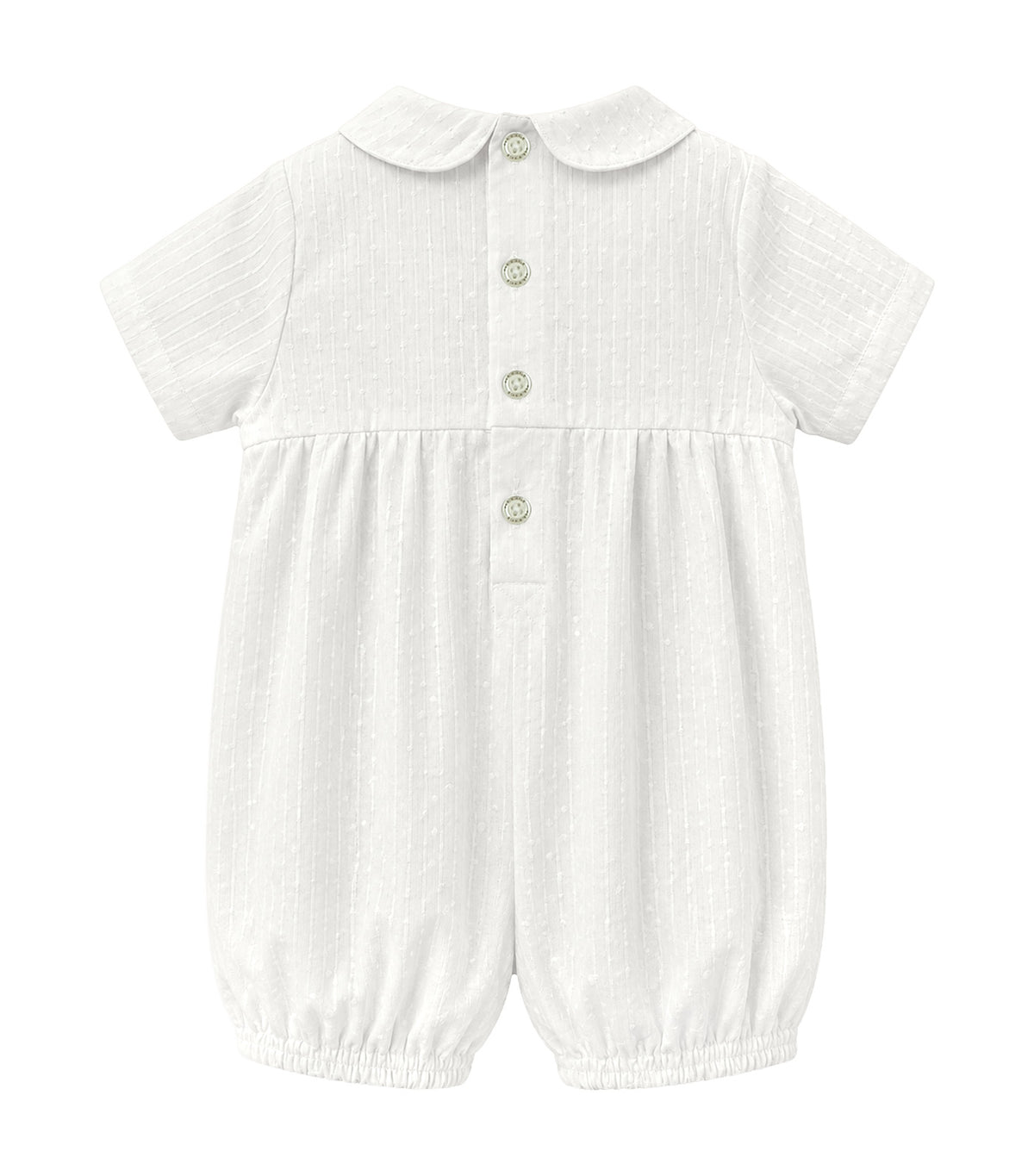 Lenard Baby Boys Christening Romper Set White