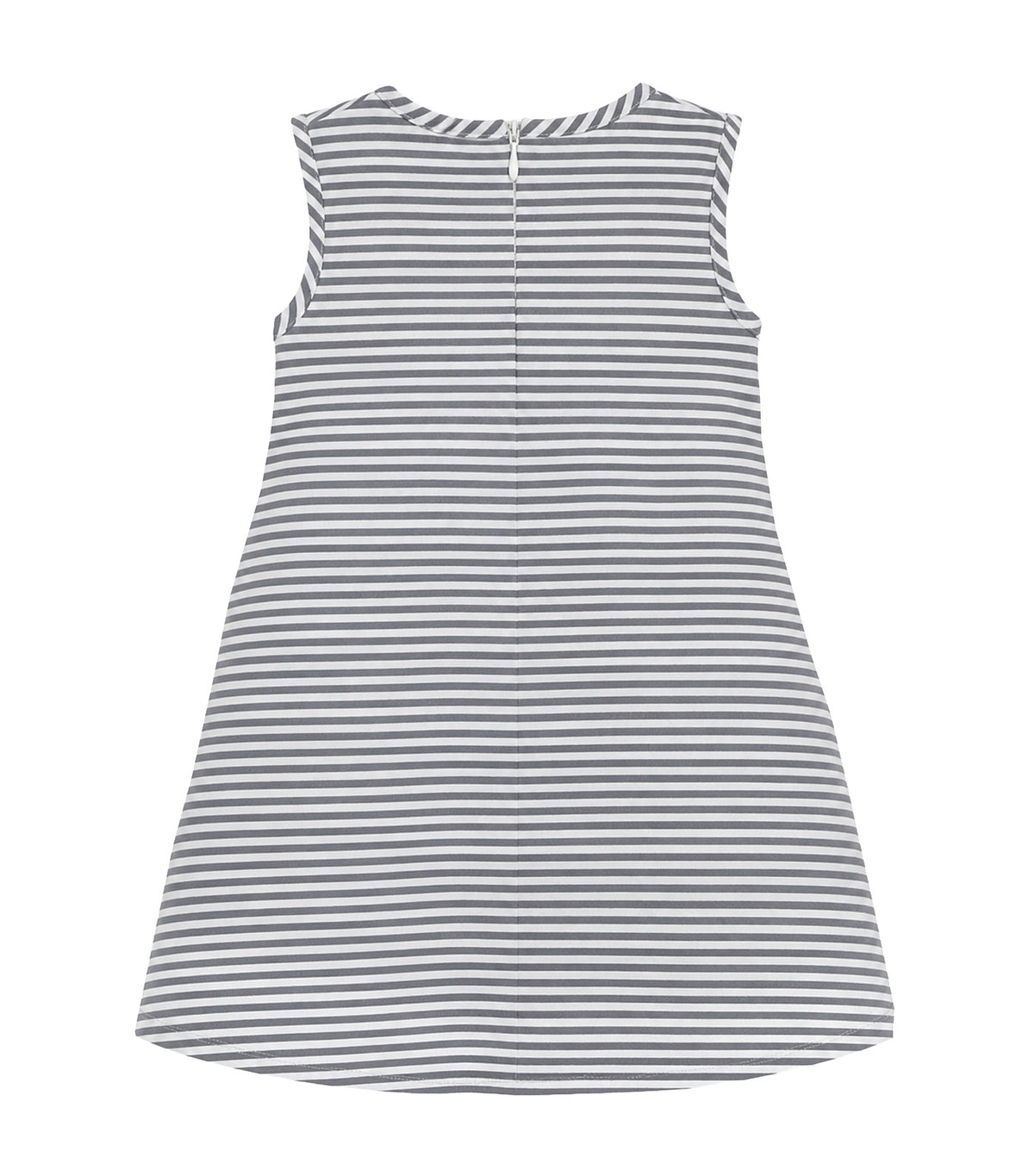 Orania Baby Girls Striped Smocked Dress Gray