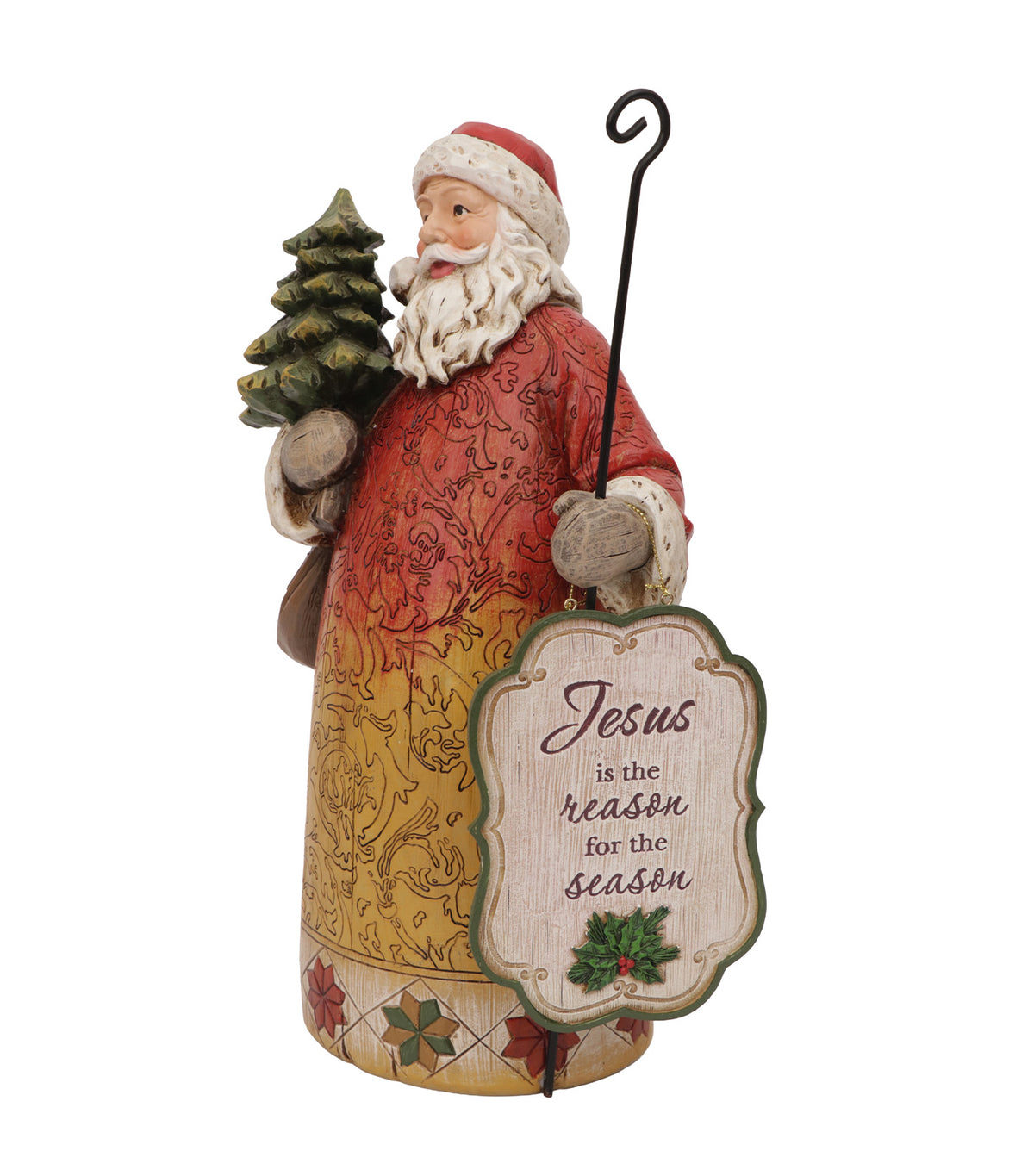 12.3in Santa Figurine Resin