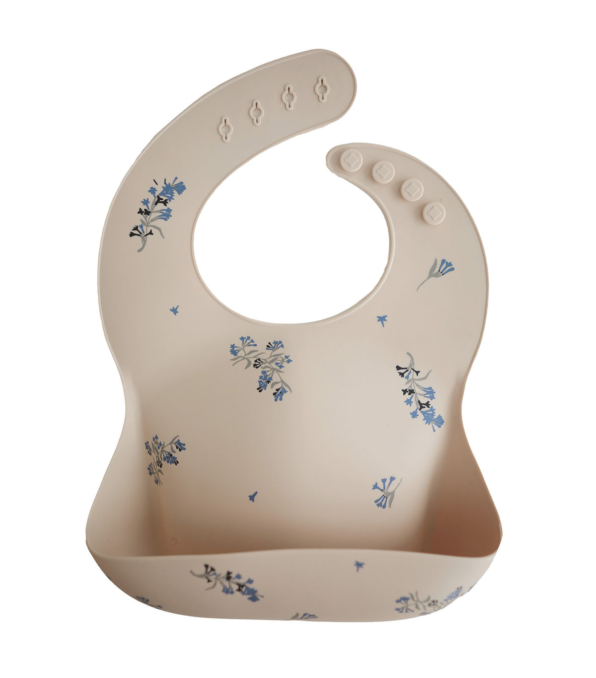Silicone Bib Lilac Flowers