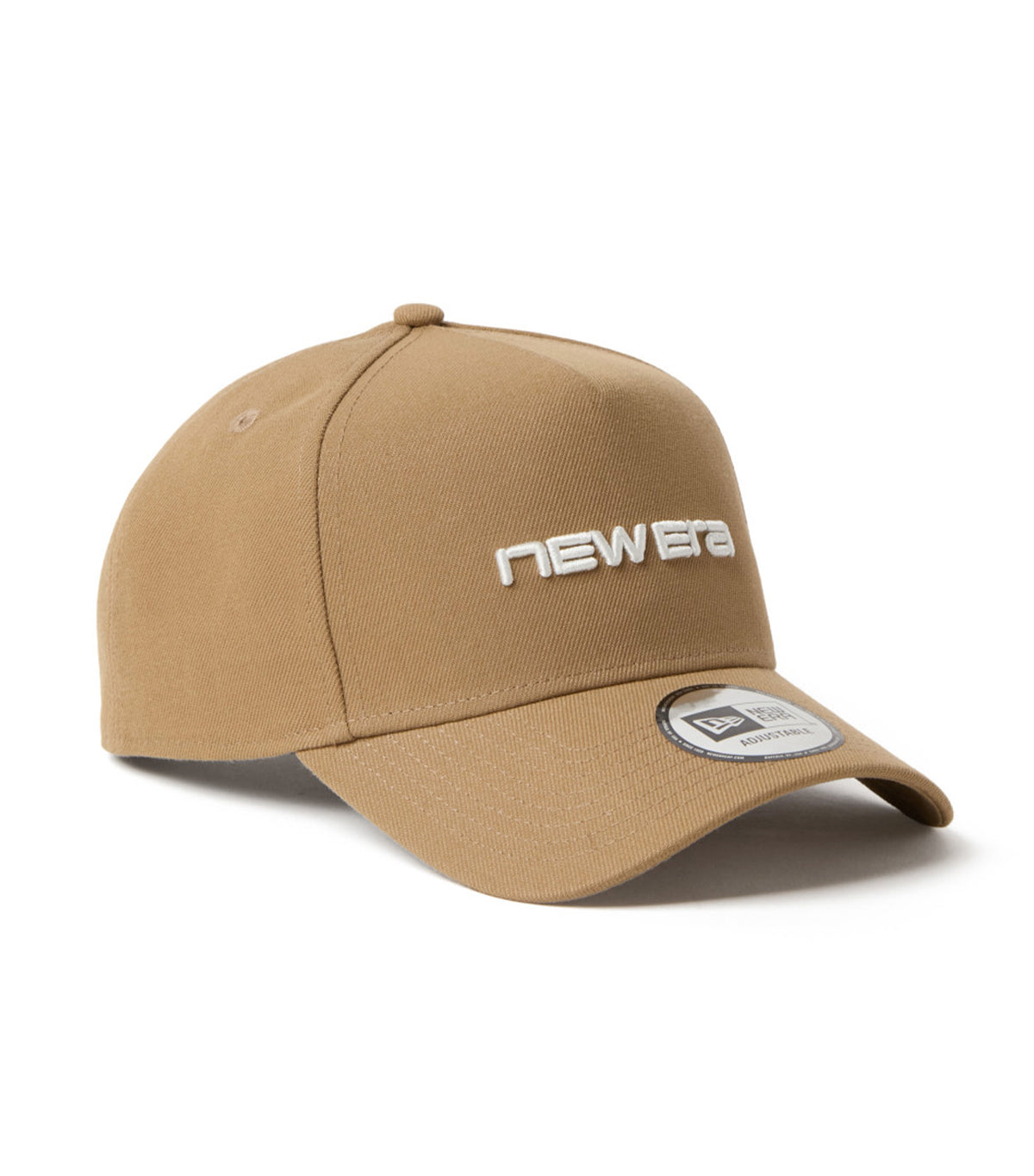 Wordmark Brand Name Logo 9FORTY A-Frame Snapback Cap Khaki