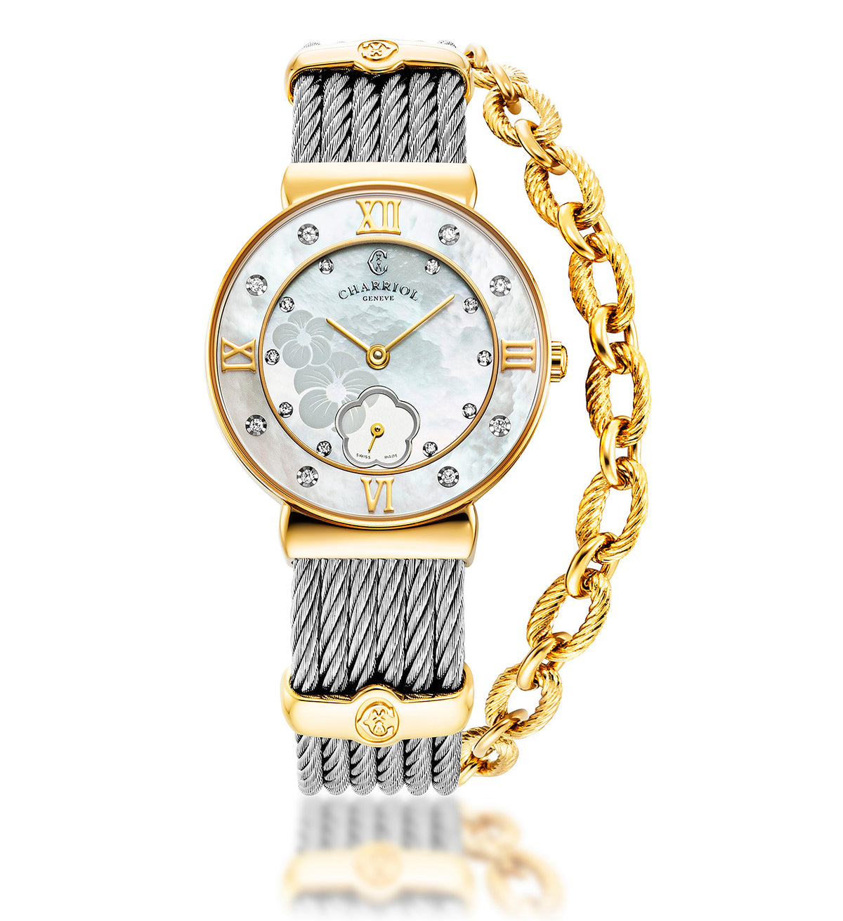Watch 30mm Stainless Steel and Yellow Gold