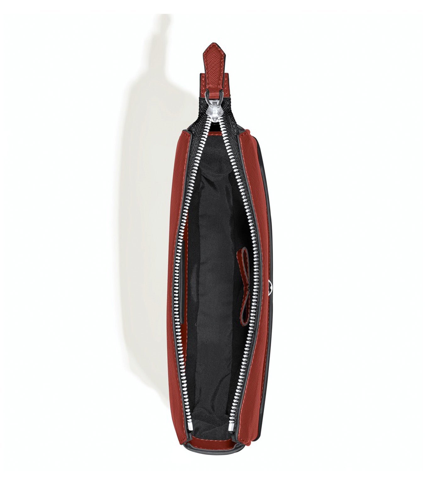 Vertical Belt Messenger Bag in Sartorial Leather Red