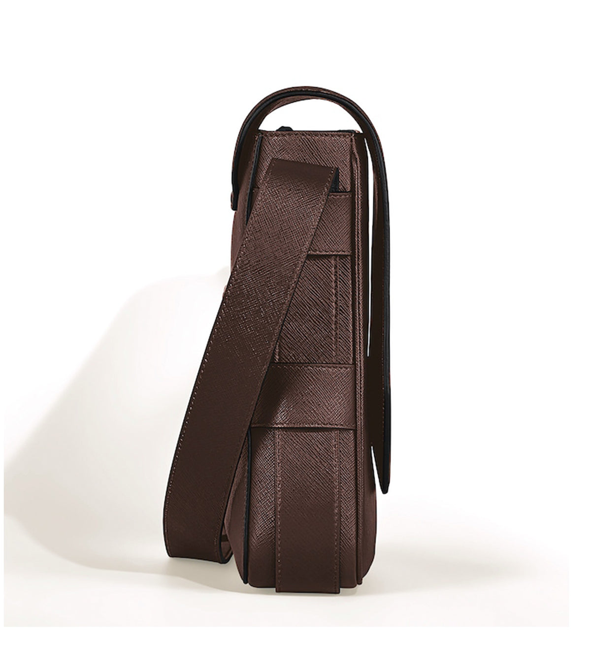 Belt Messenger Bag in Sartorial Leather Brown