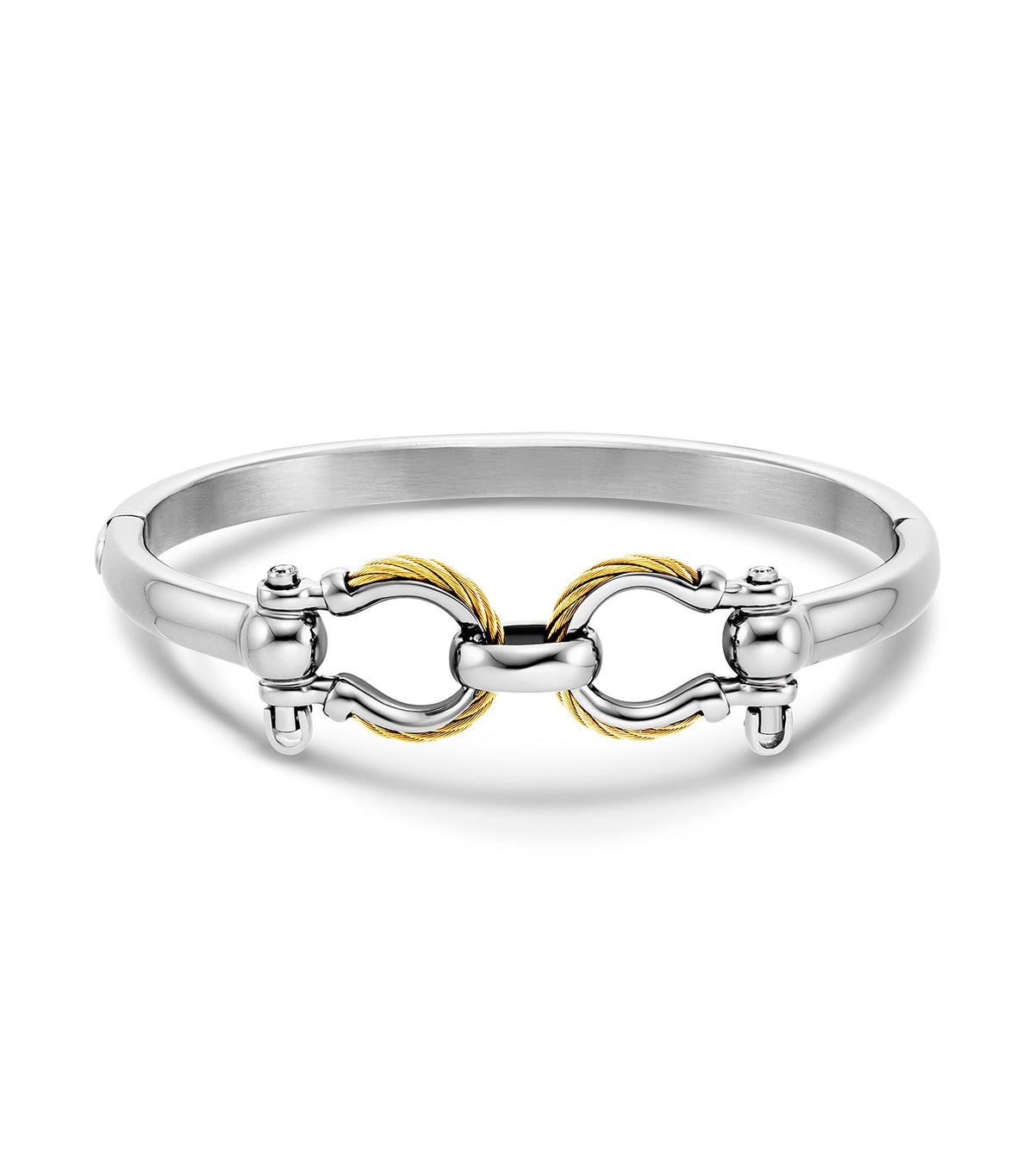Mariner Bangle Silver Stainless Steel