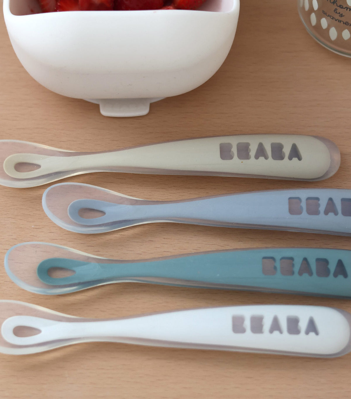 Set of 4 1st-Age Spoons Pebble