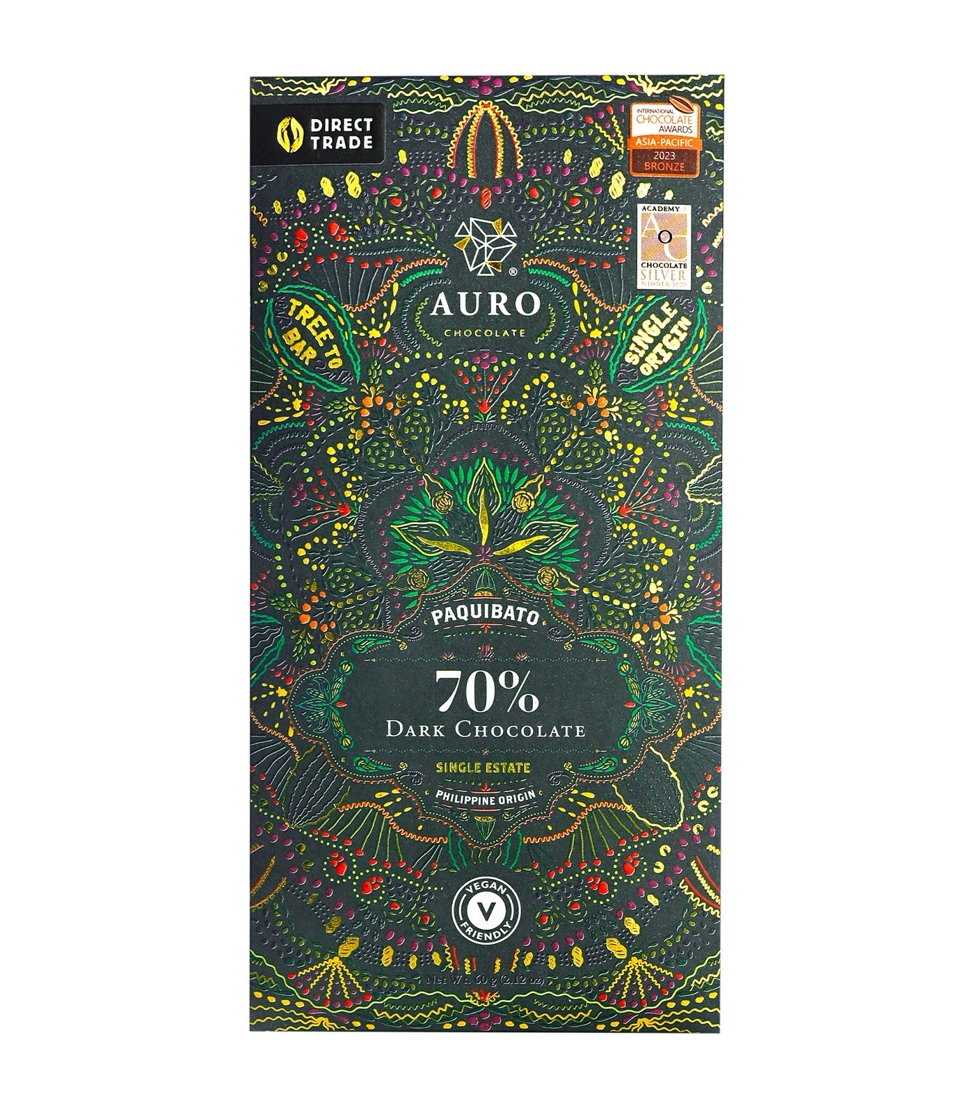 70% Dark Chocolate Paquibato (60G)
