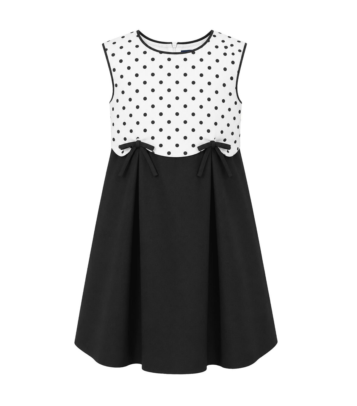 Caitlin Girls A-Line Dress White/Black