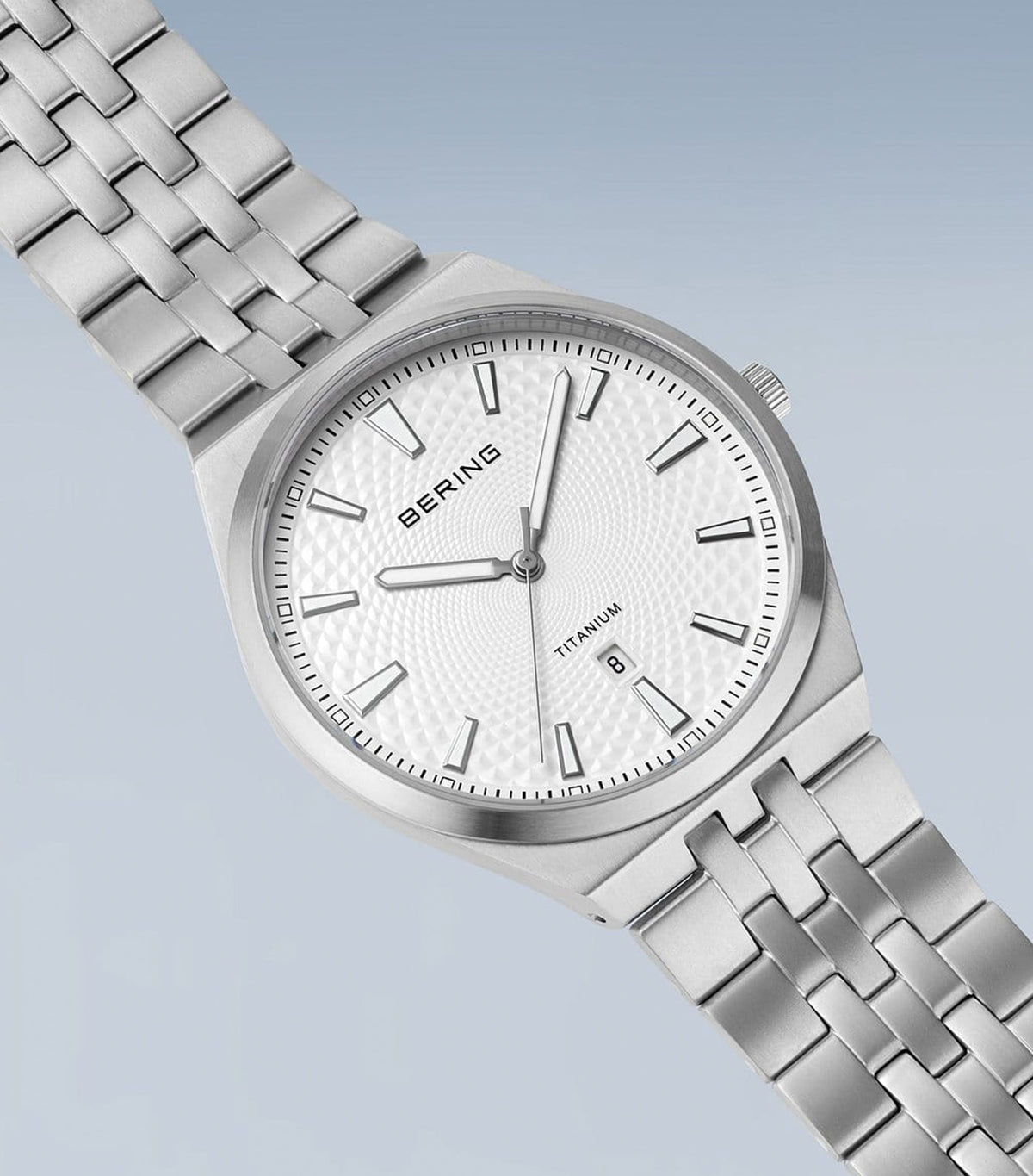 16141-704 Men's Titanium Quartz Dial Watch White