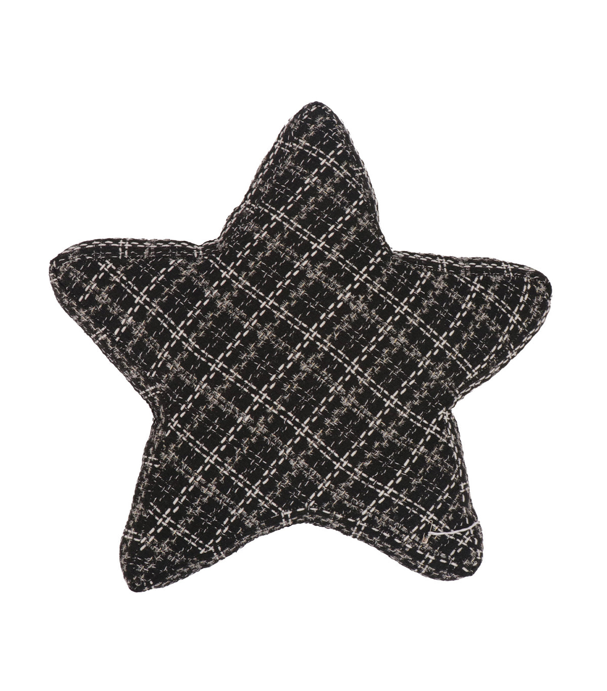 18in Star Pillow Black