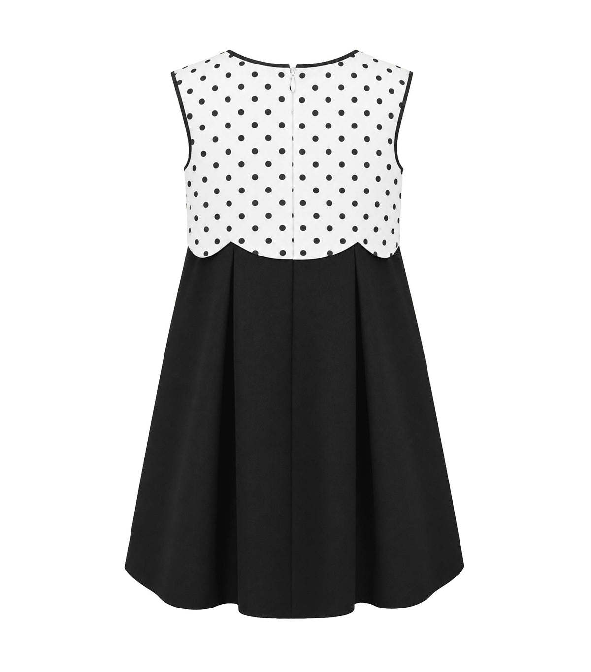 Caitlin Girls A-Line Dress White/Black