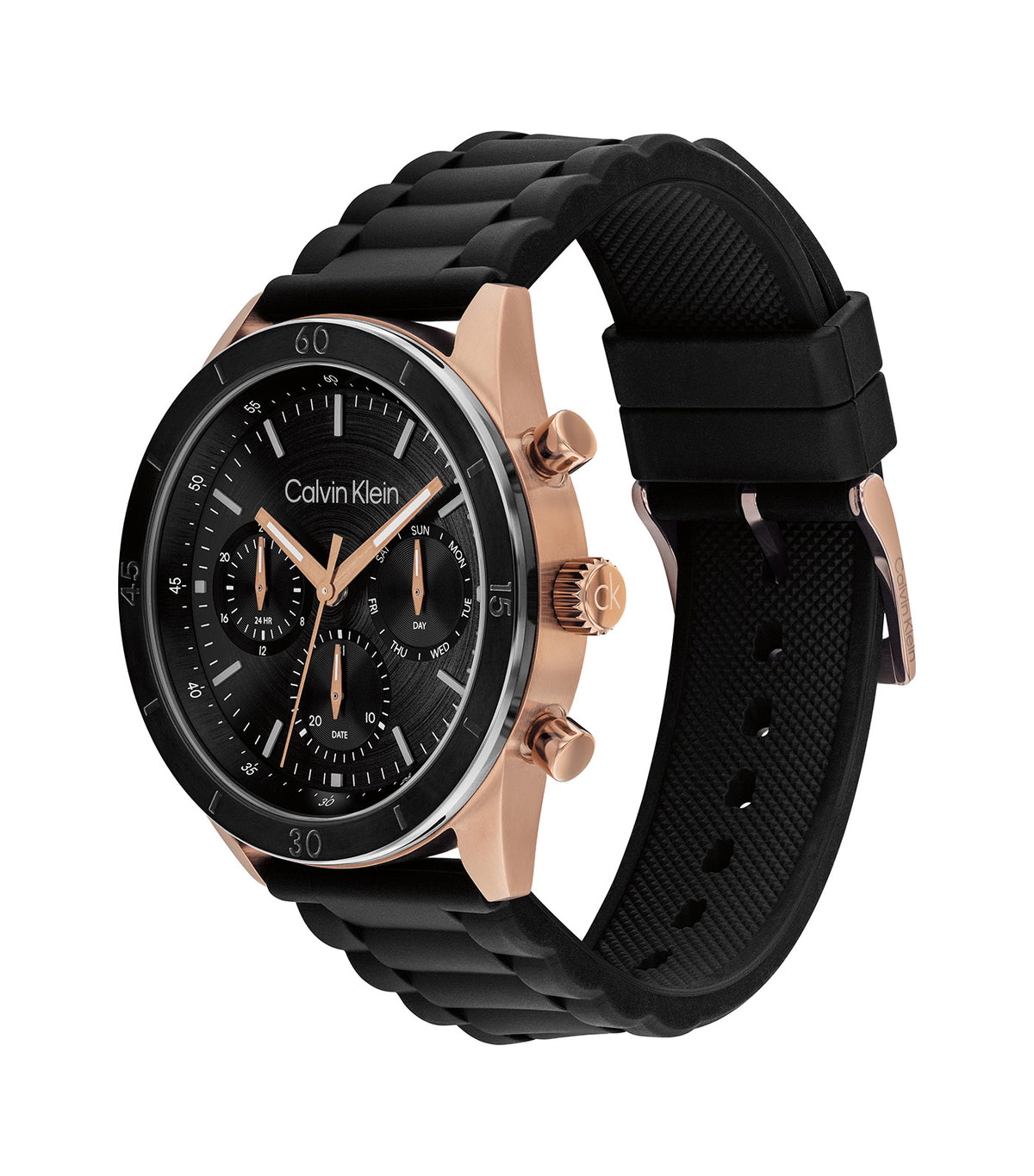 Performance 25200567 Silicone Watch Black/Rose Gold