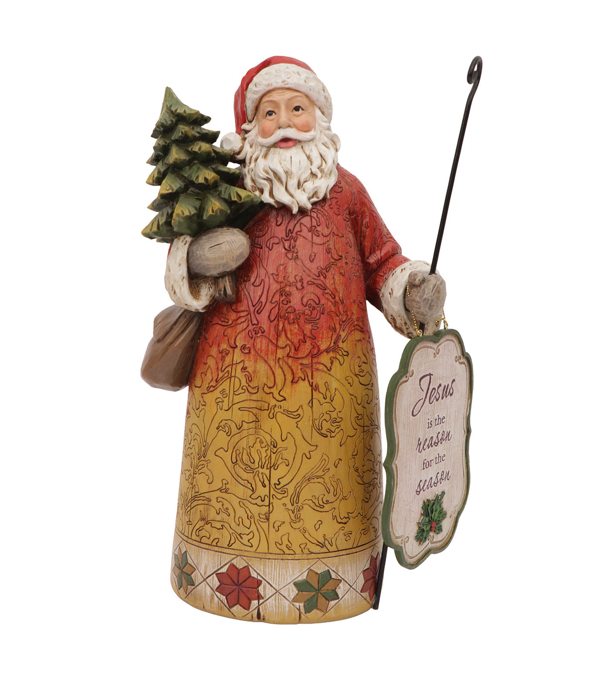 12.3in Santa Figurine Resin