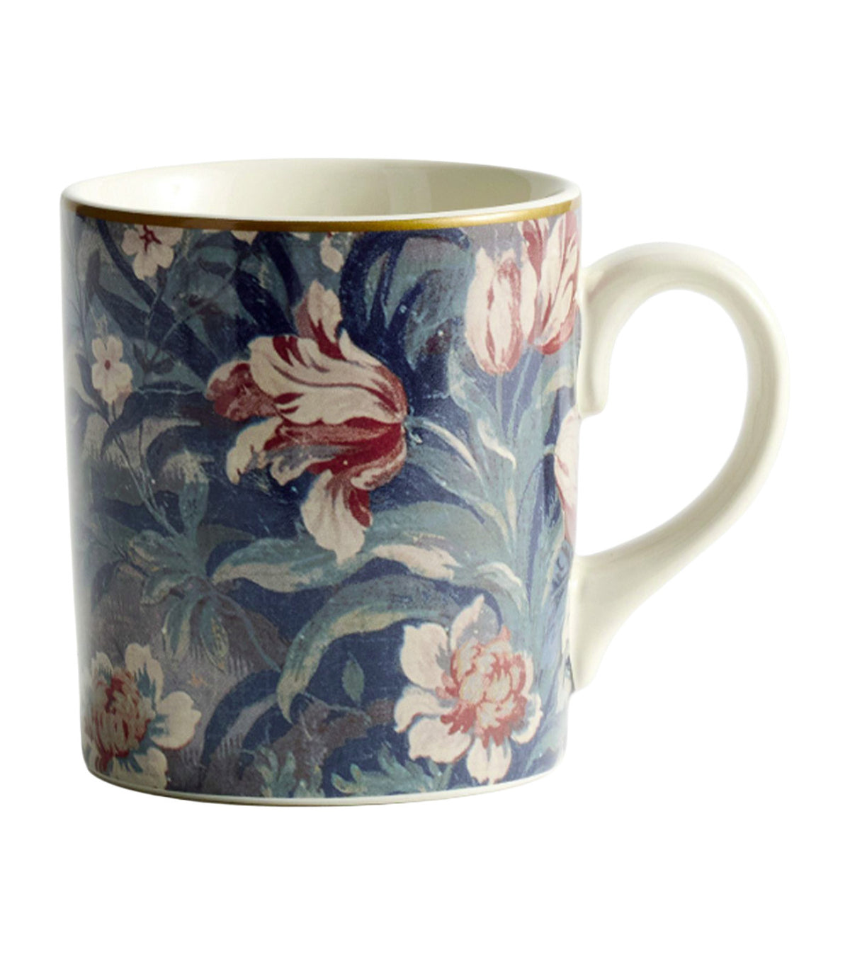 Kravet Folly Scenic Stoneware Mugs Set of 4 Multi