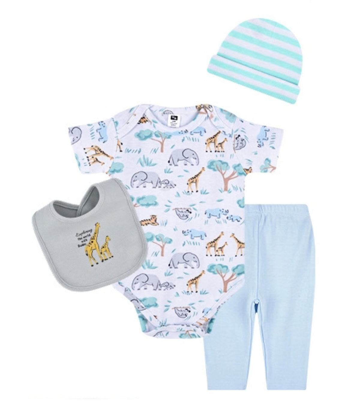 8pc Grow with Me Set Safari Friends