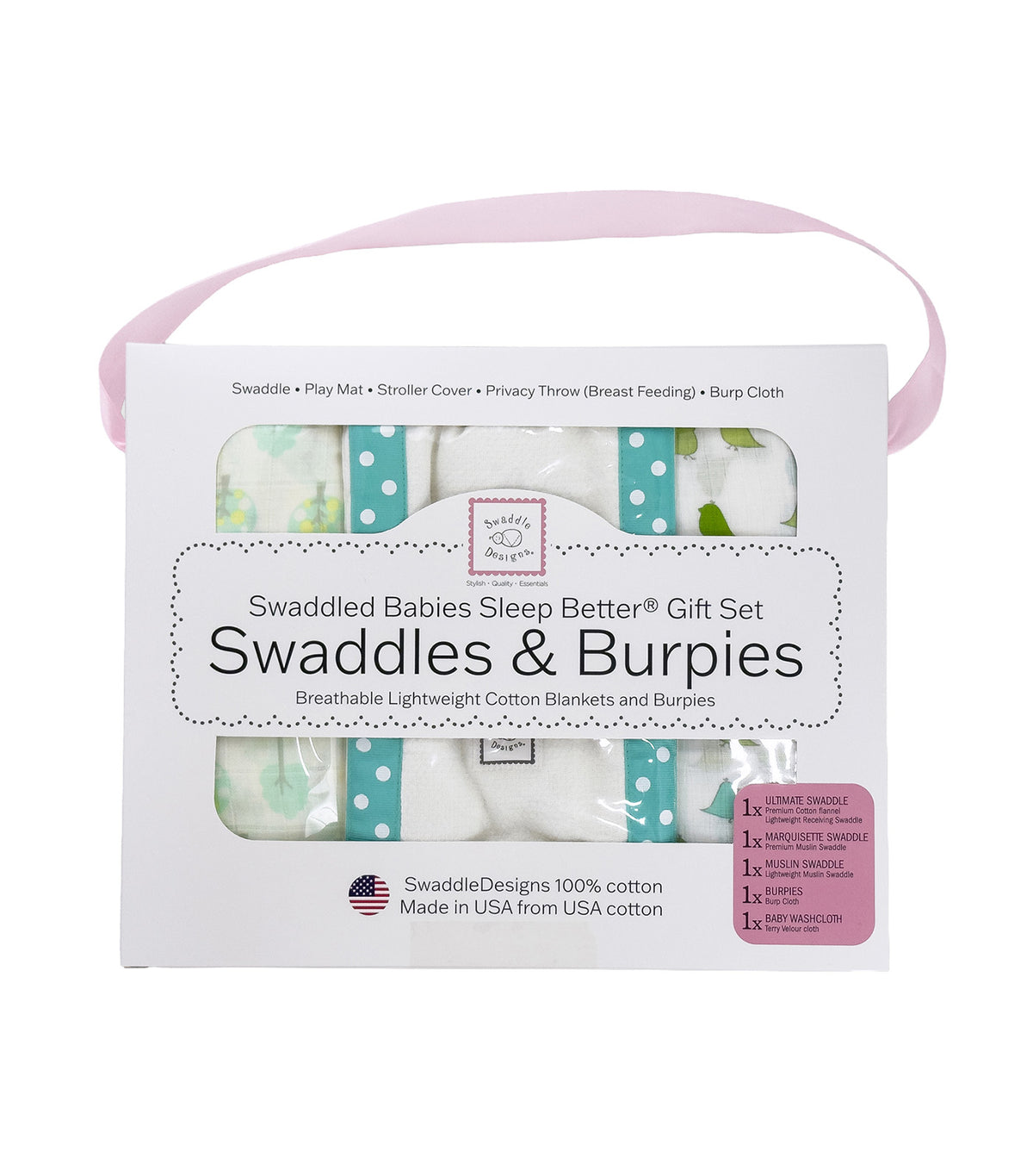 Babies Sleep Better® Swaddles & Burpies Gift Set TL001