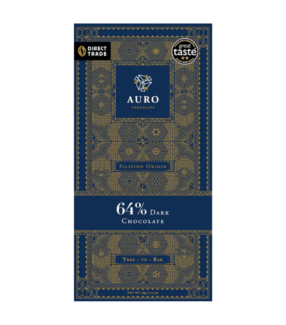 64% Dark Chocolate 60g