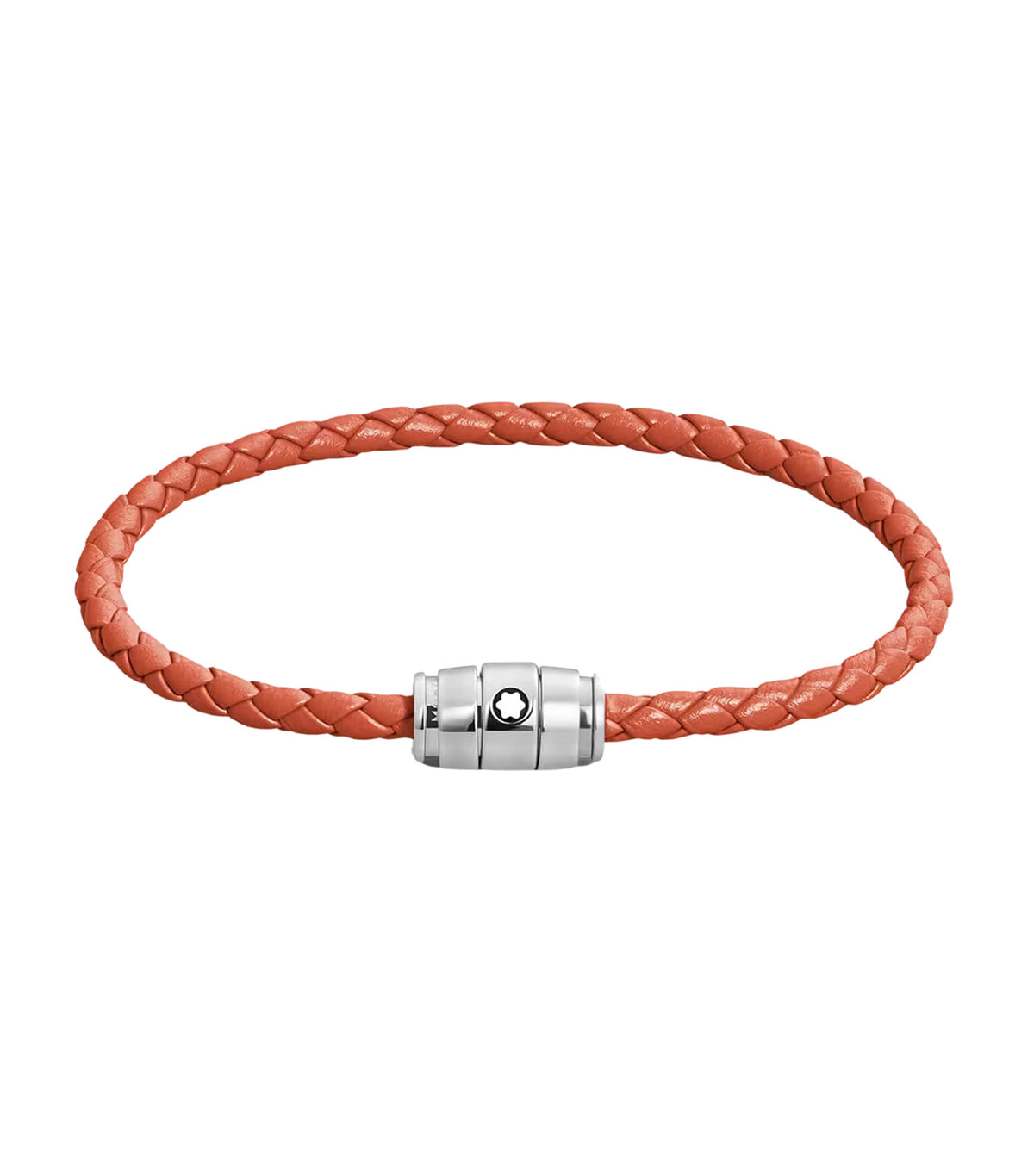 Bracelet Steel 3 Rings, Steel, Leather Cayenne