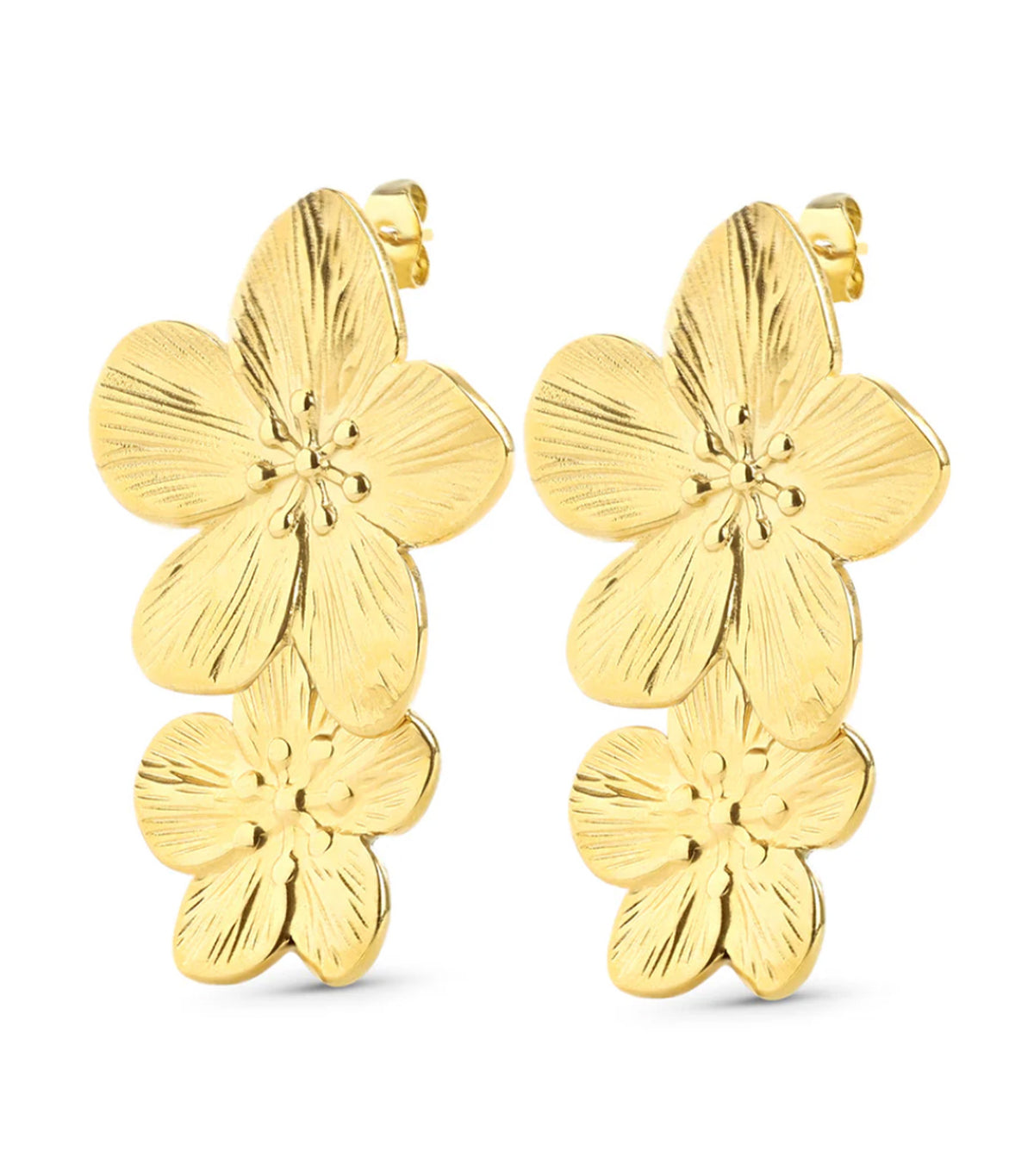 Laila Flower Earrings Gold