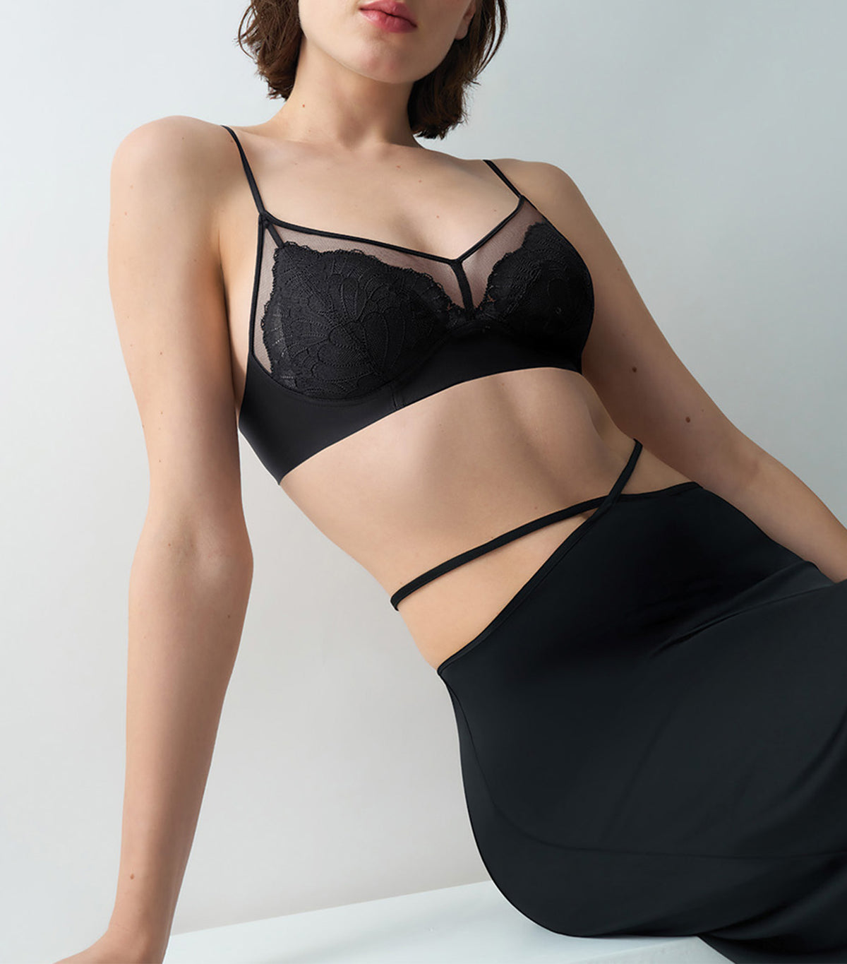 Love in Lace Bralette Black
