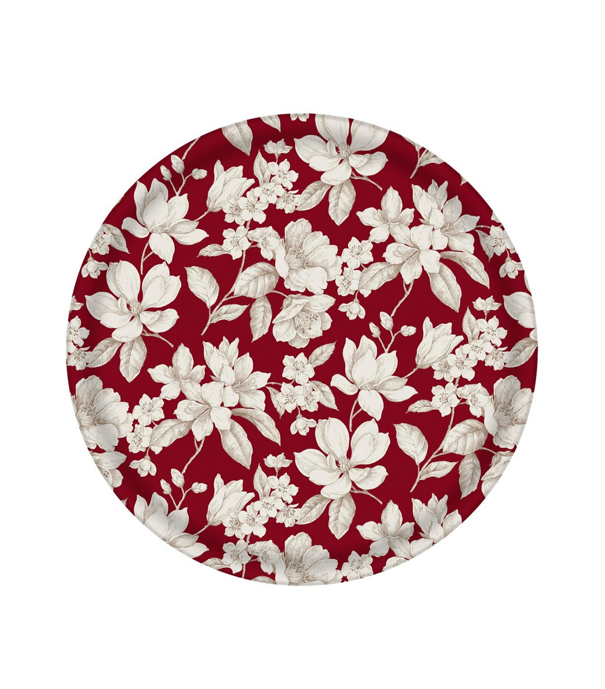 Magnolia Laminated Tray Bordeaux
