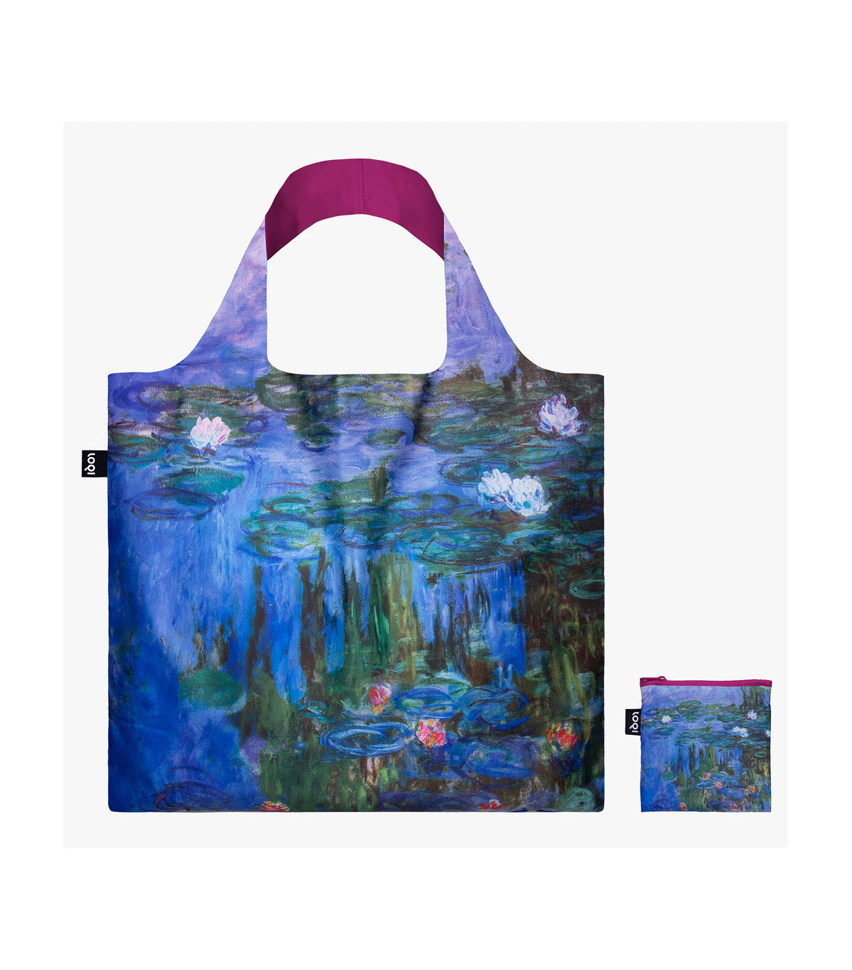 CLAUDE
  MONET Water Lilies Neon Recycled Bag