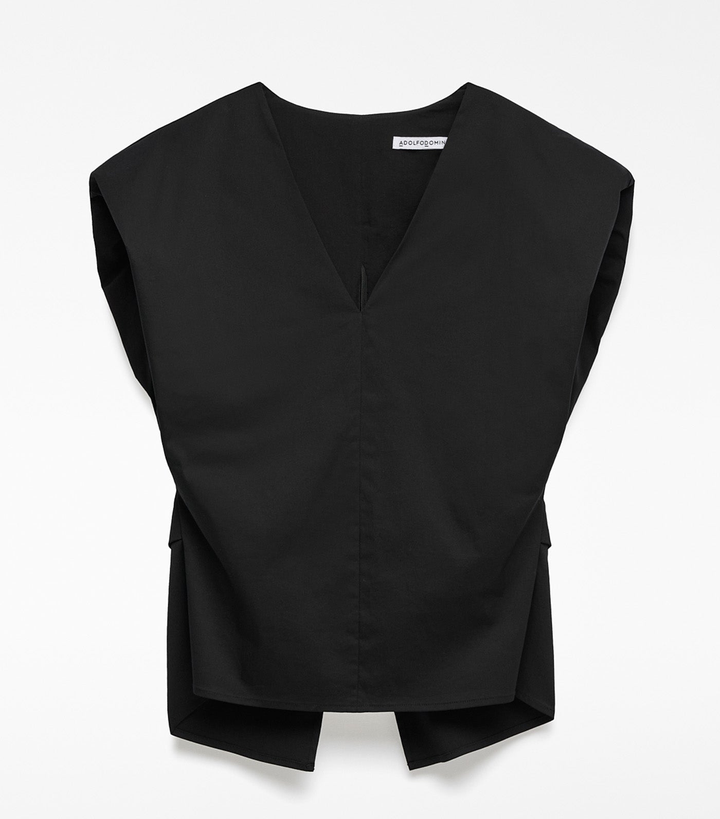 Puffed Sleeve Top Black