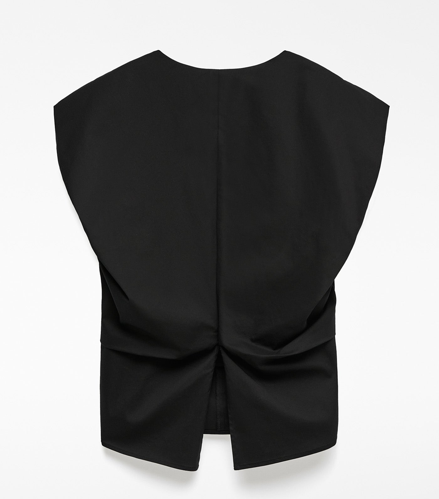 Puffed Sleeve Top Black