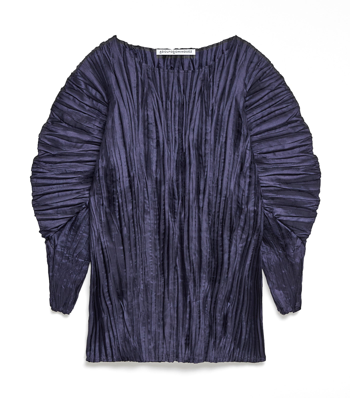 Crinkle Top Navy Blue