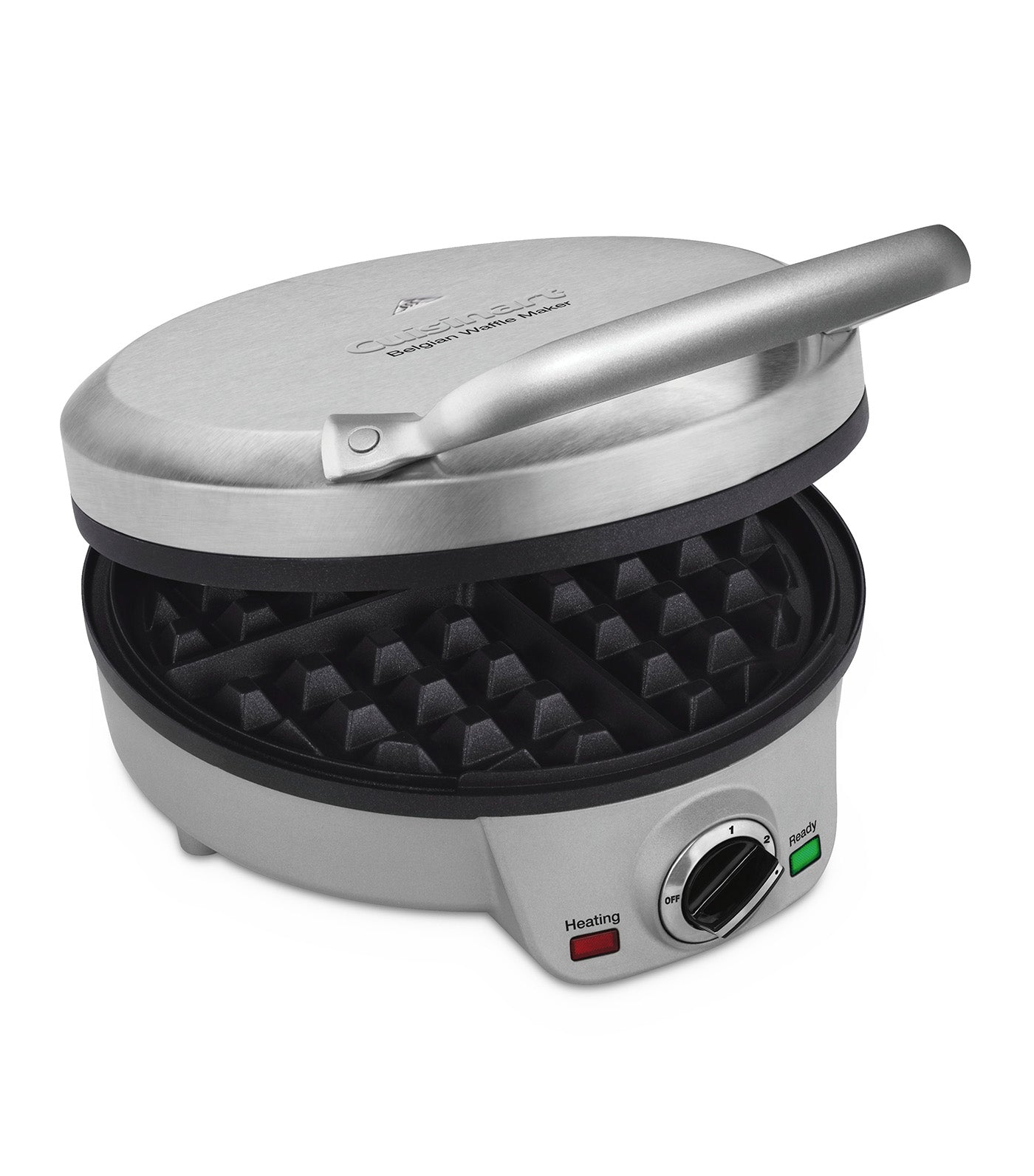 4-Slice Belgian Waffle Maker - Silver