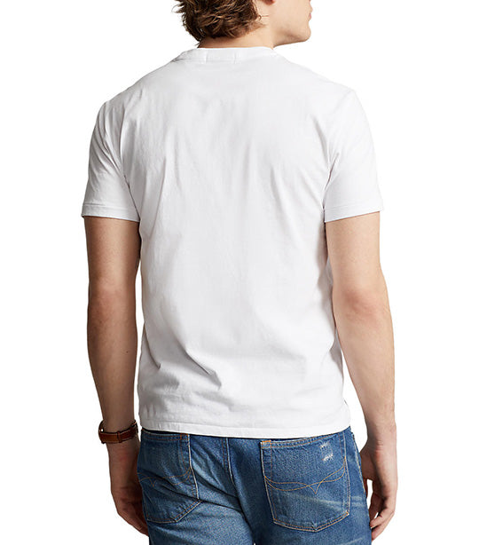 Men's Custom Slim Fit Polo Bear Jersey T-Shirt White Regatta Bear