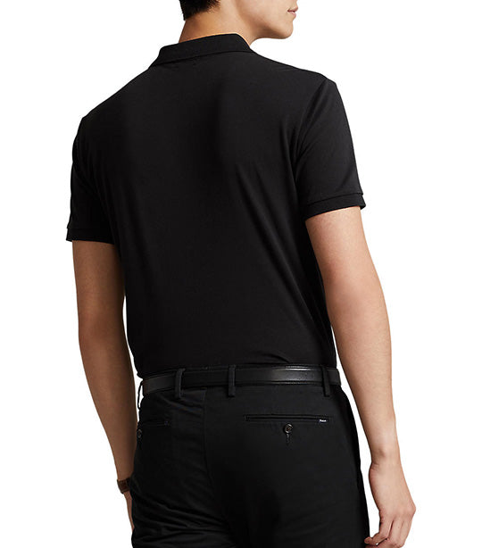 Men's Custom Slim Fit Soft Cotton Polo Shirt Polo Black