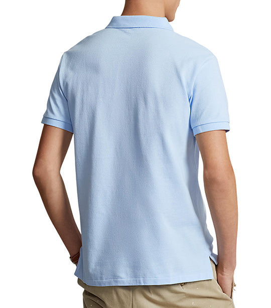 Men's Custom Slim Fit Mesh Polo Shirt Elite Blue