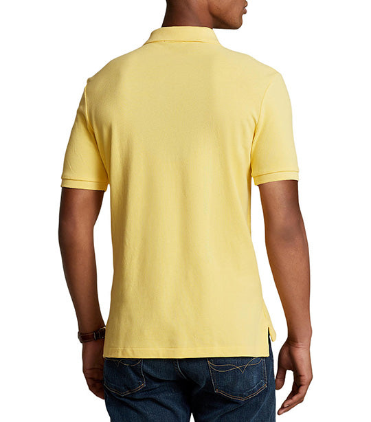 Men's Custom Slim Fit Mesh Polo Shirt Empire Yellow