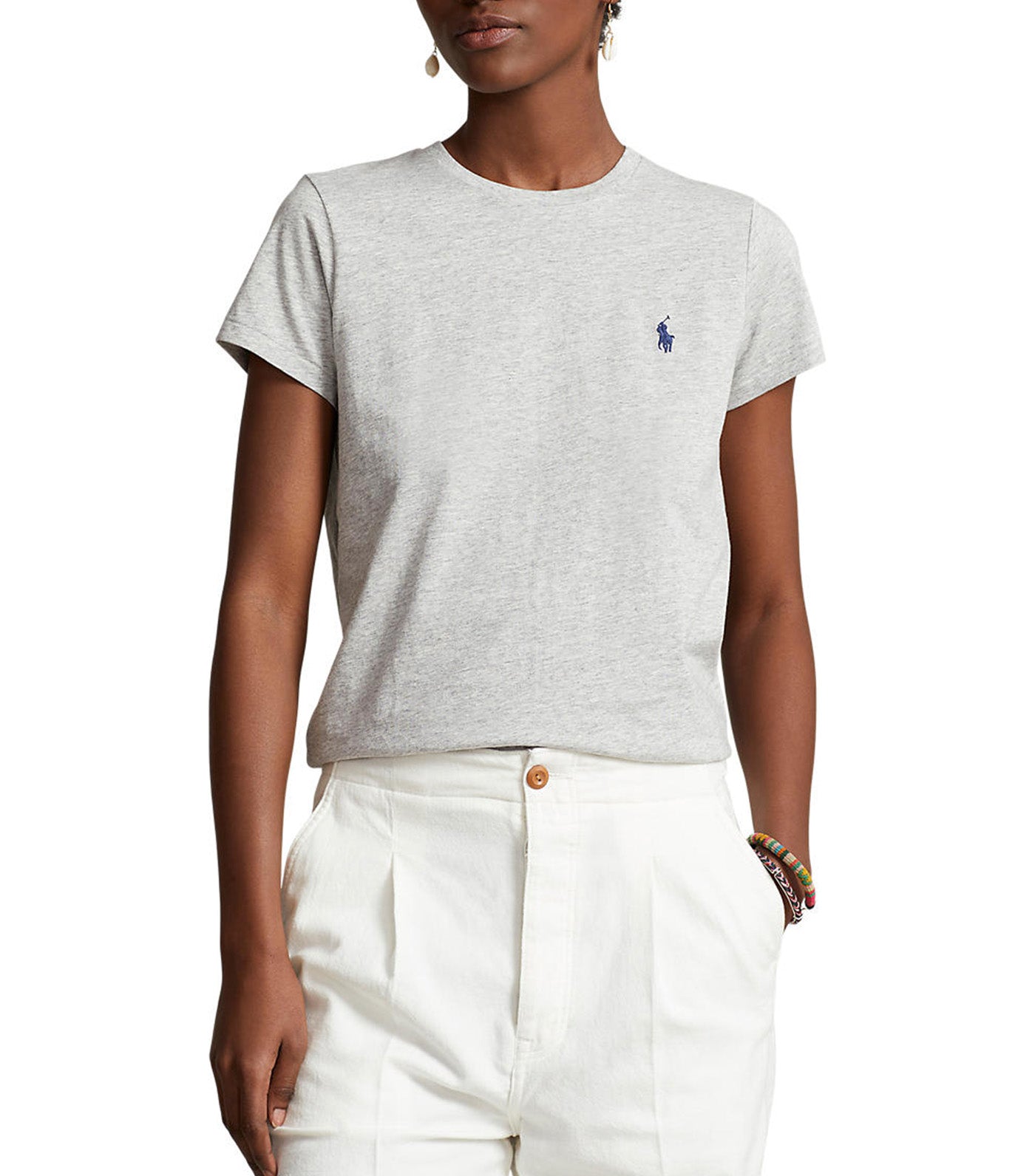 Polo Ralph Lauren Women s Cotton Jersey Crewneck Tee Cobblestone