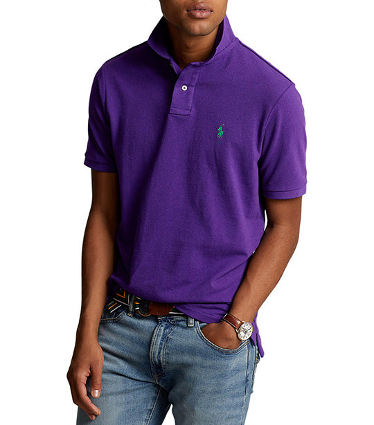 Polo Ralph Lauren Men s Custom Slim Fit Mesh Polo Shirt Chalet Purple Rustan s