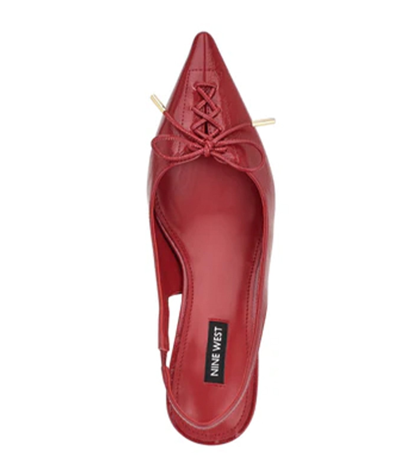 Anora Kitten Heel Slingback Pumps Dark Red