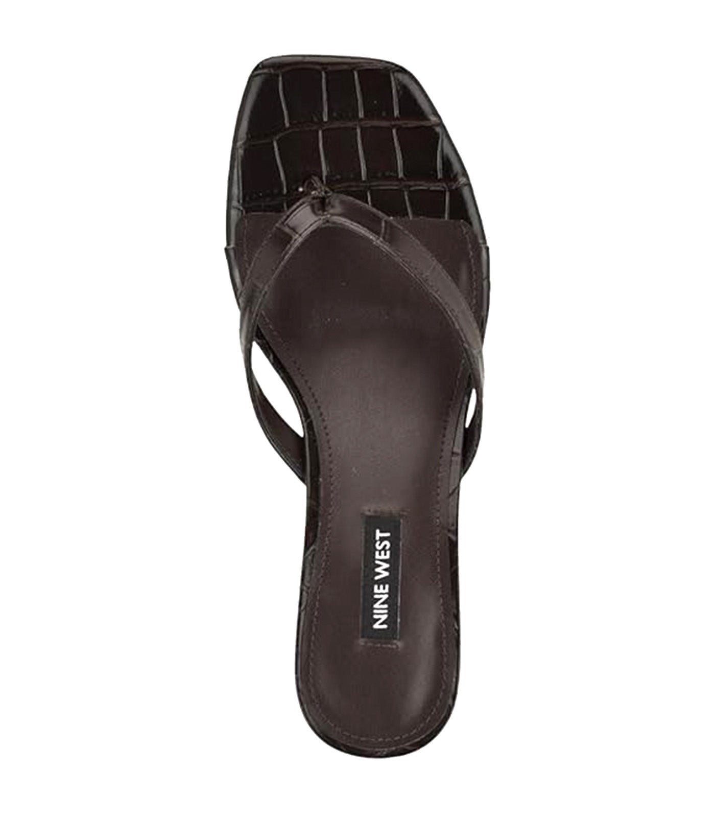 Cassa Croc Textured Heeled Sandals