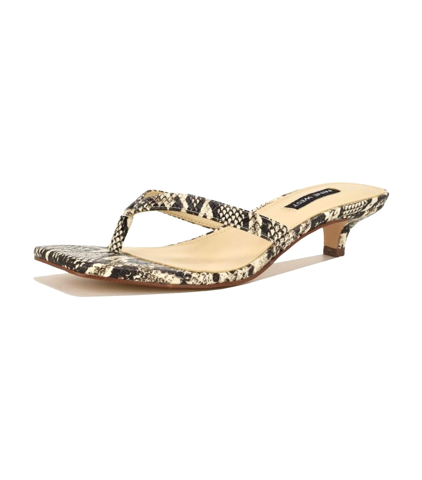 Cassa Croc Textured Heeled Sandals