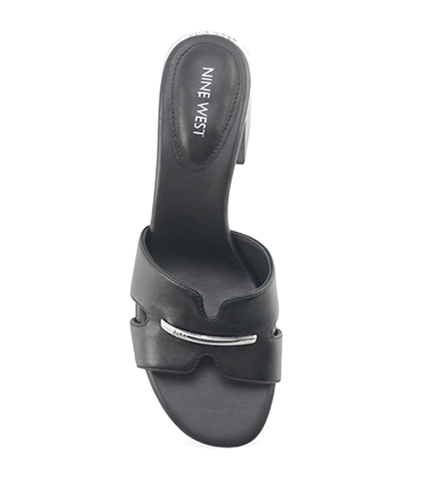 Elegan H-Strap Heeled Sandals Black