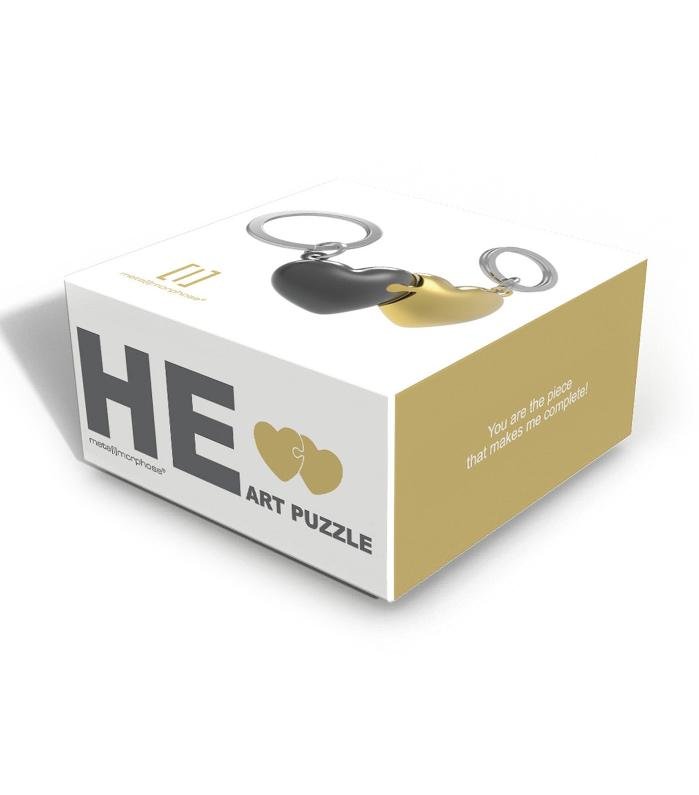 Hearts Puzzle You & I (Love) Keyring