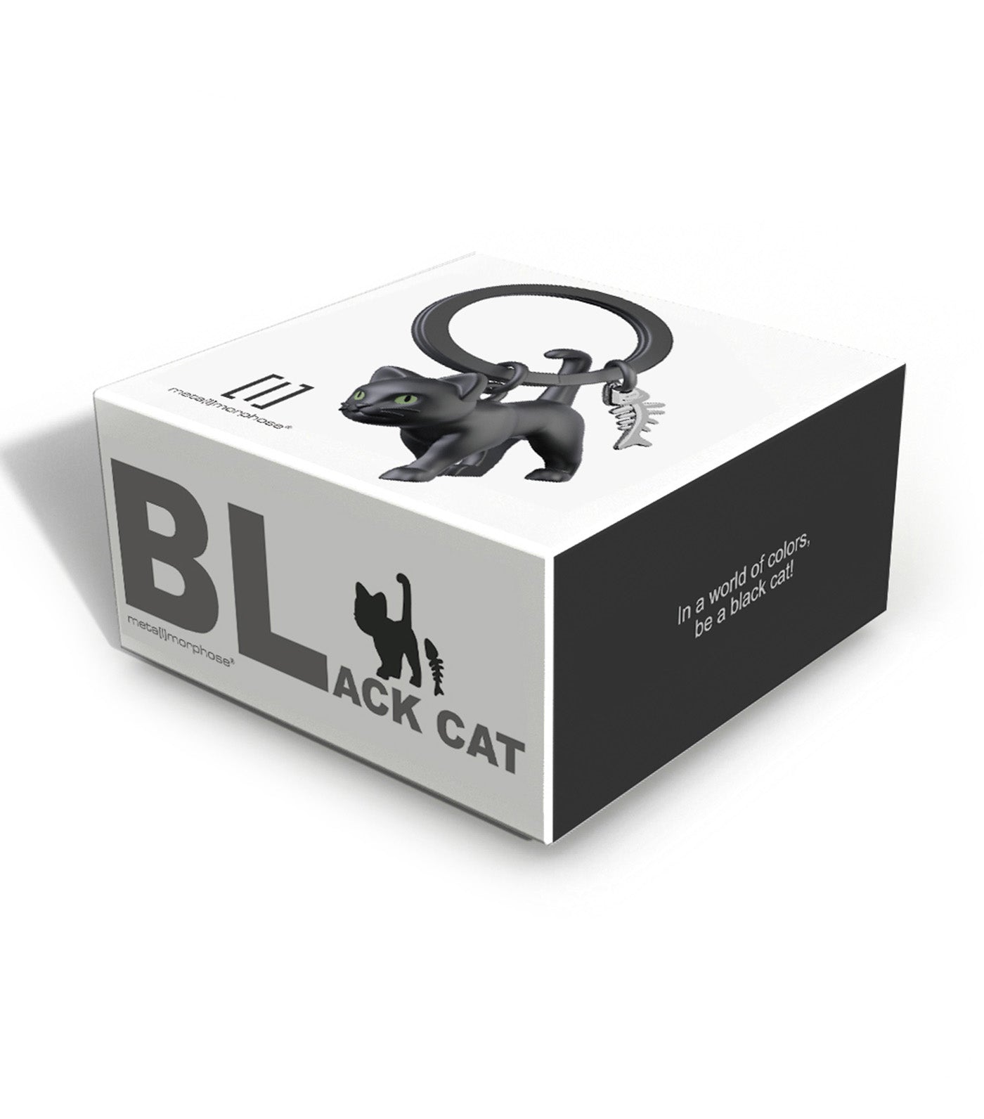 Meta[l]morphose Cat Keyring Black